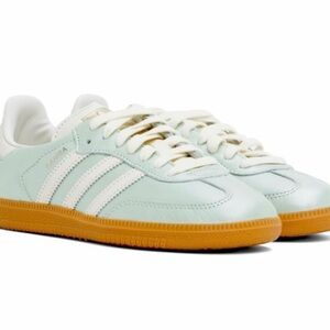 adidas Samba OG Women's Athletic Shoes - Mint Green and White